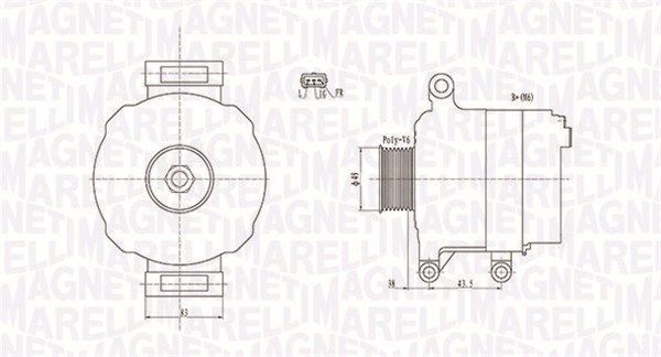 MAGNETI MARELLI Ģenerators 063731676010